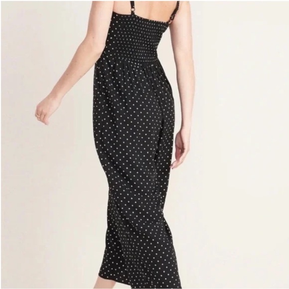 Square neck cami jumpsuit polka dot - Picture 2 of 4